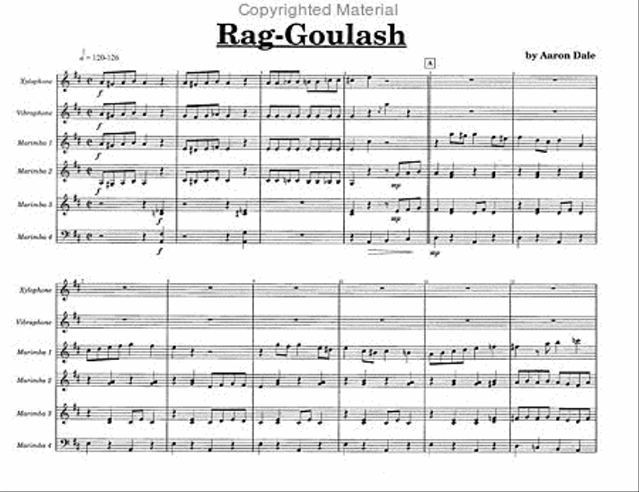 Rag-Goulash Percussion Ensemble scores gallery preview page 2