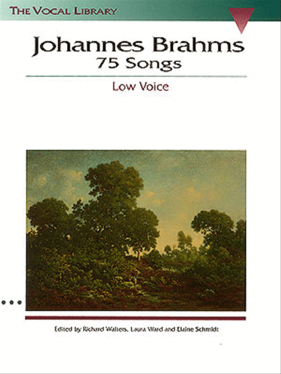 Johannes Brahms: 75 Songs Low Voice scores gallery preview page 1