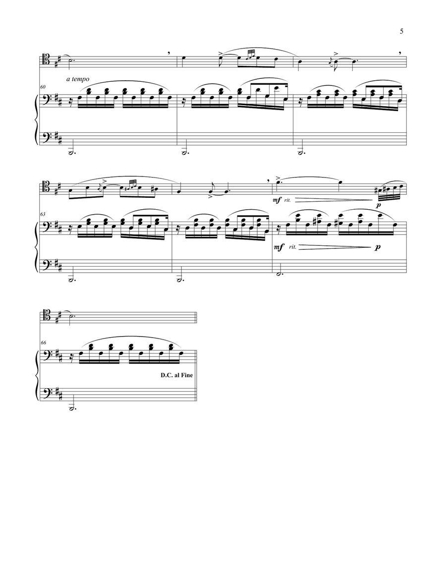Two Spanish Dances for Trombone and Piano Piano scores gallery preview page 5