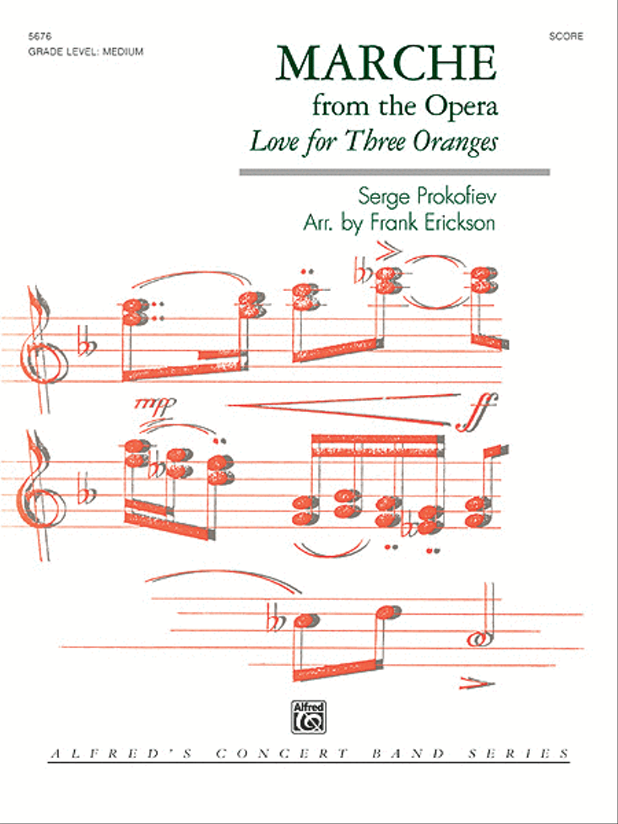 March from the Opera Love for 3 Oranges Concert Band scores gallery preview page 1