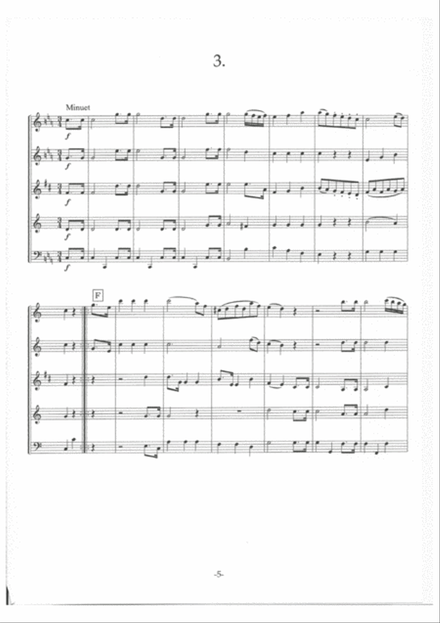 Mozart - Divertimenti Woodwind Quintet scores gallery preview page 3
