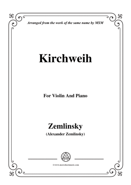 Zemlinsky-Kirchweih,for Violin and Piano