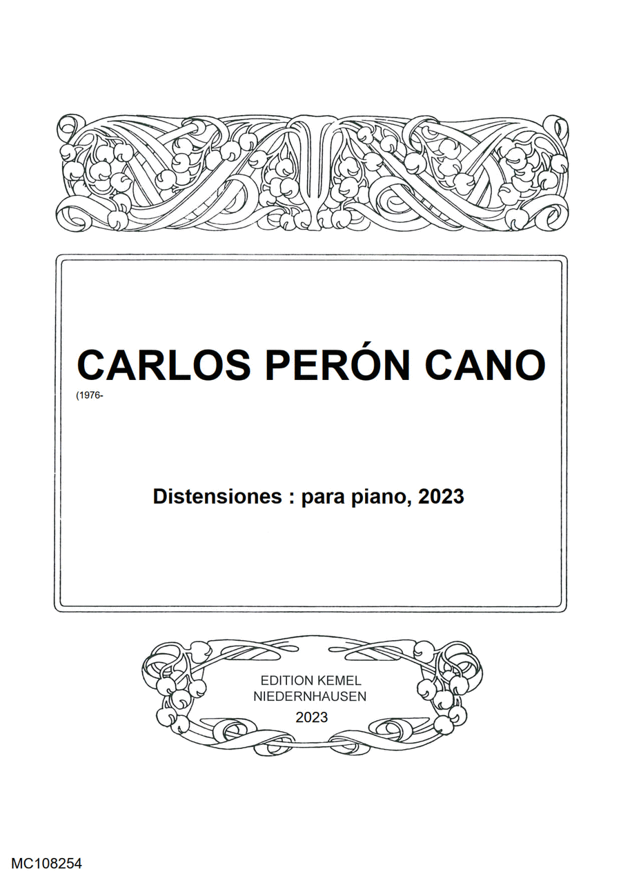 Distensiones Piano Solo scores gallery preview page 1