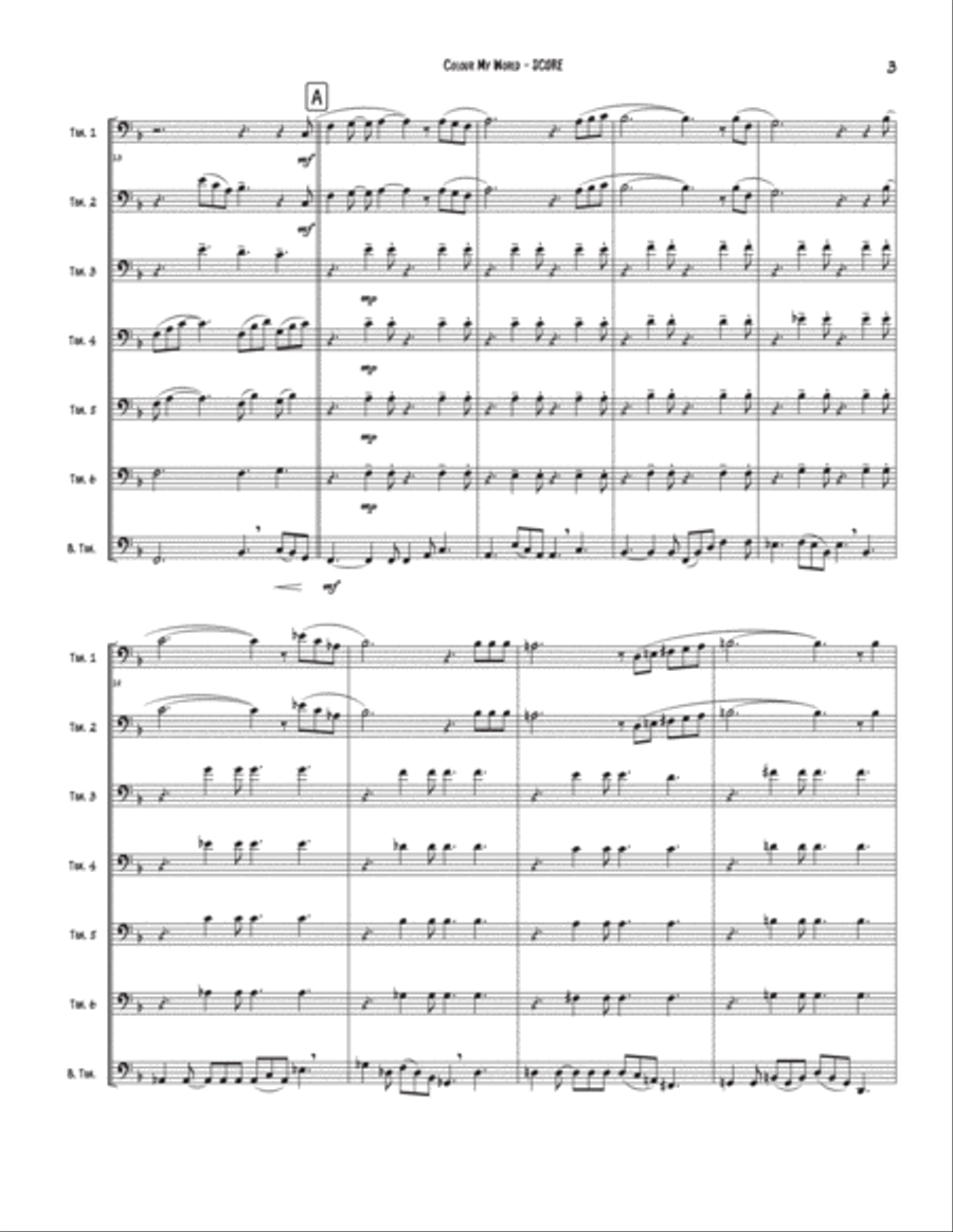 Colour My World Small Ensemble scores gallery preview page 4