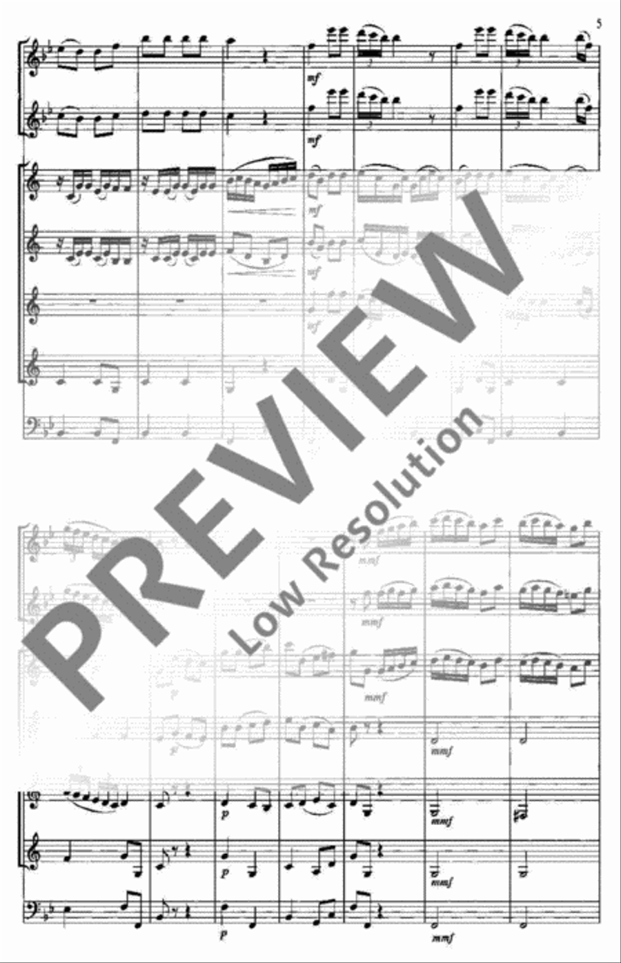 Pastorella in D Chamber Music scores gallery preview page 5
