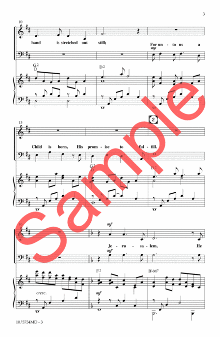 Bethlehem Morning Bethlehem Morning 4-Part scores gallery preview page 4