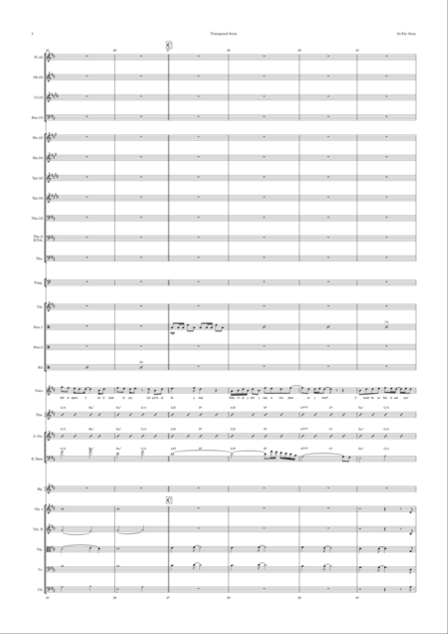 So Far Away Full Orchestra scores gallery preview page 4