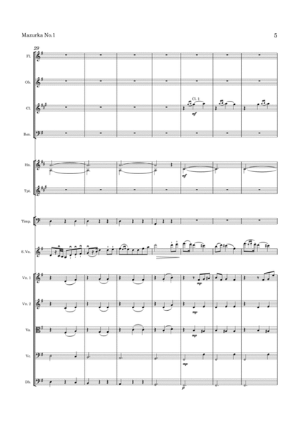 Zarzycki Mazurka No 1 Op 26 for Violin and Orchestra image number null