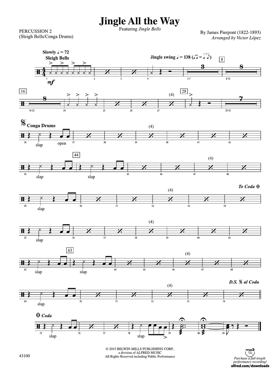Jingle All the Way: 2nd Percussion