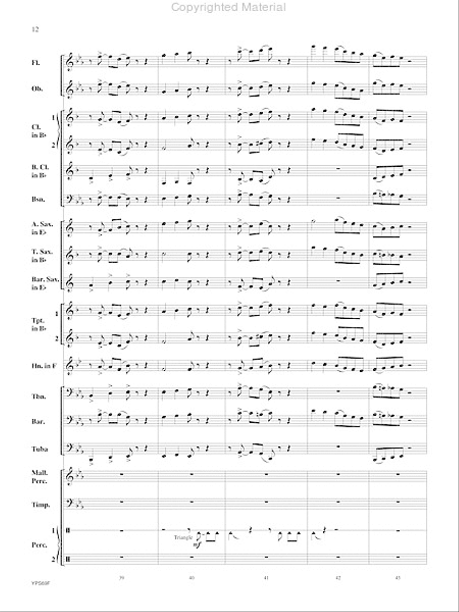 Will Drum for Food Will Drum for Food Concert Band scores gallery preview page 13