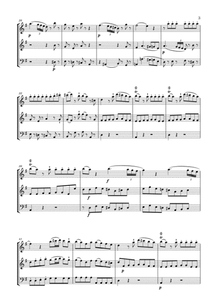 Eine Kleine Nachtmusik for 2 Flutes and Trombone image number null