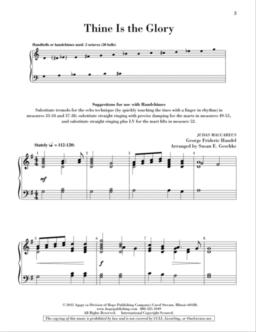 Thine Is the Glory 2-Octaves scores gallery preview page 2