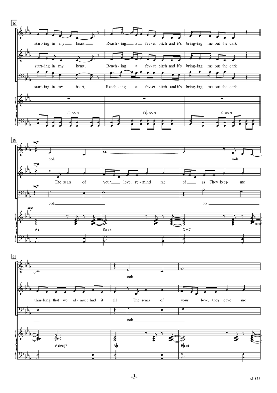 Rolling In The Deep 3-Part scores gallery preview page 3