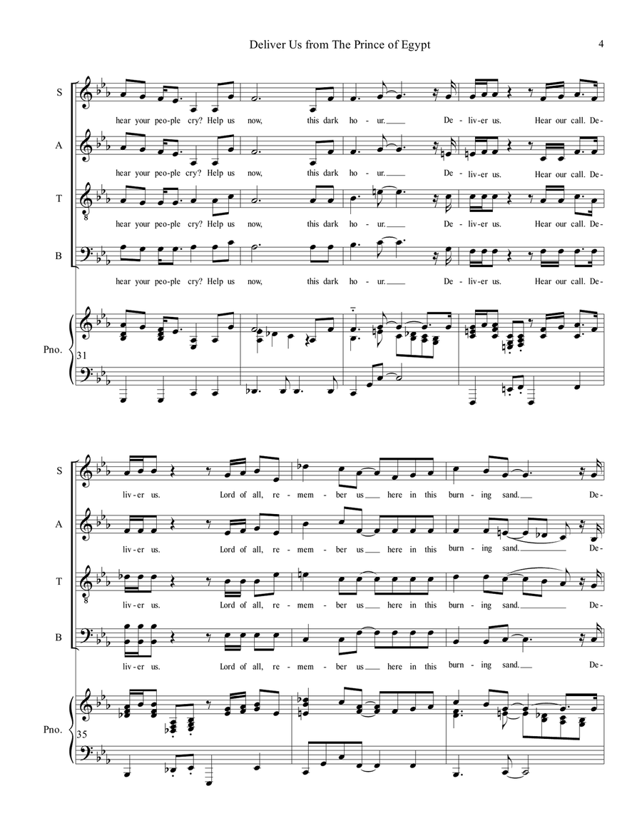 Deliver Us 4-Part scores gallery preview page 5