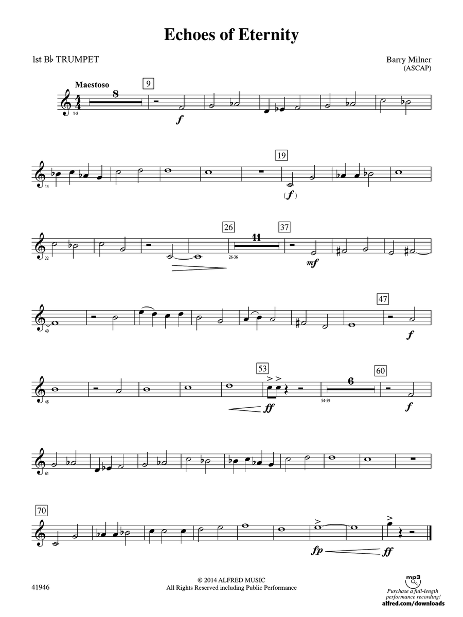 Echoes of Eternity: 1st B-flat Trumpet