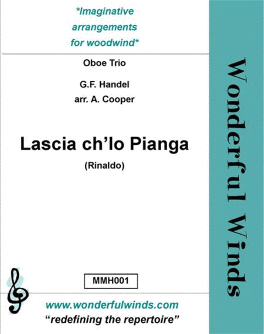 Lascia Ch'Io Pianga Woodwind Trio scores gallery preview page 1