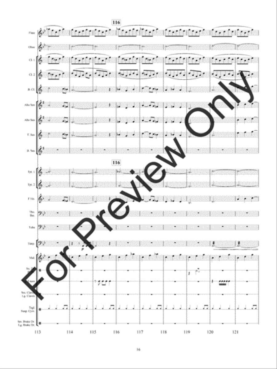 Haunted Mine Concert Band scores gallery preview page 19