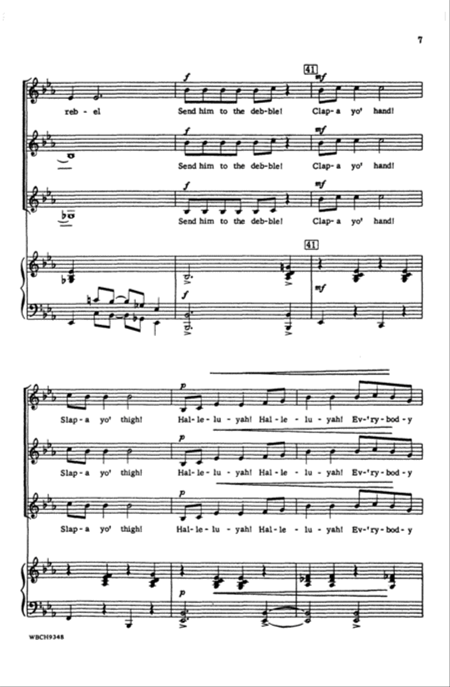 Clap Yo' Hands Choir scores gallery preview page 6