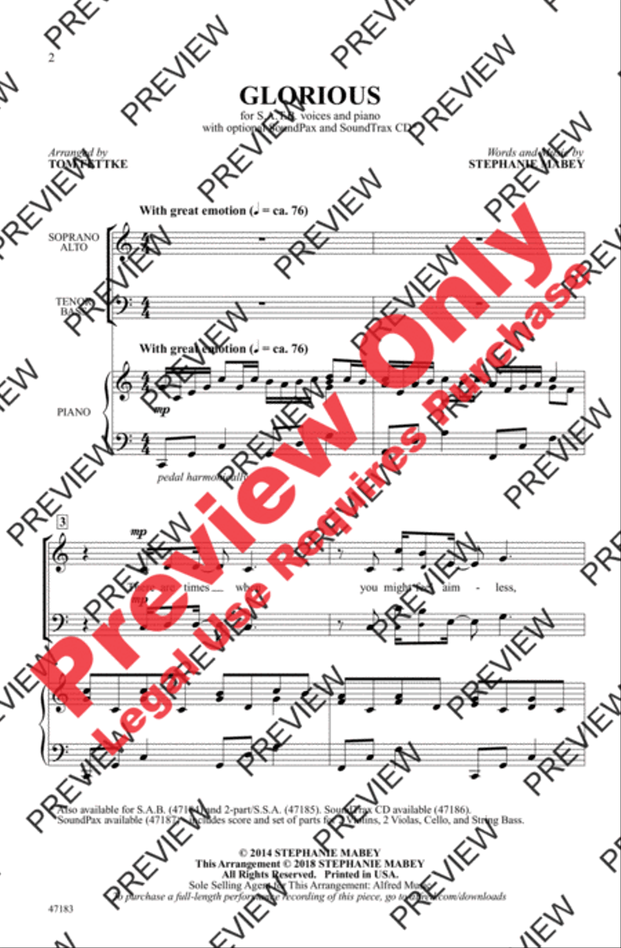 Glorious 4-Part scores gallery preview page 2