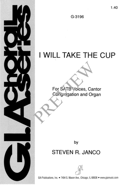 I Will Take the Cup