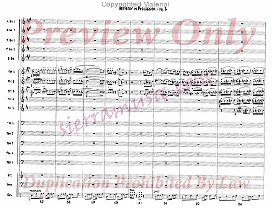 Artistry In Percussion Jazz Ensemble scores gallery preview page 9