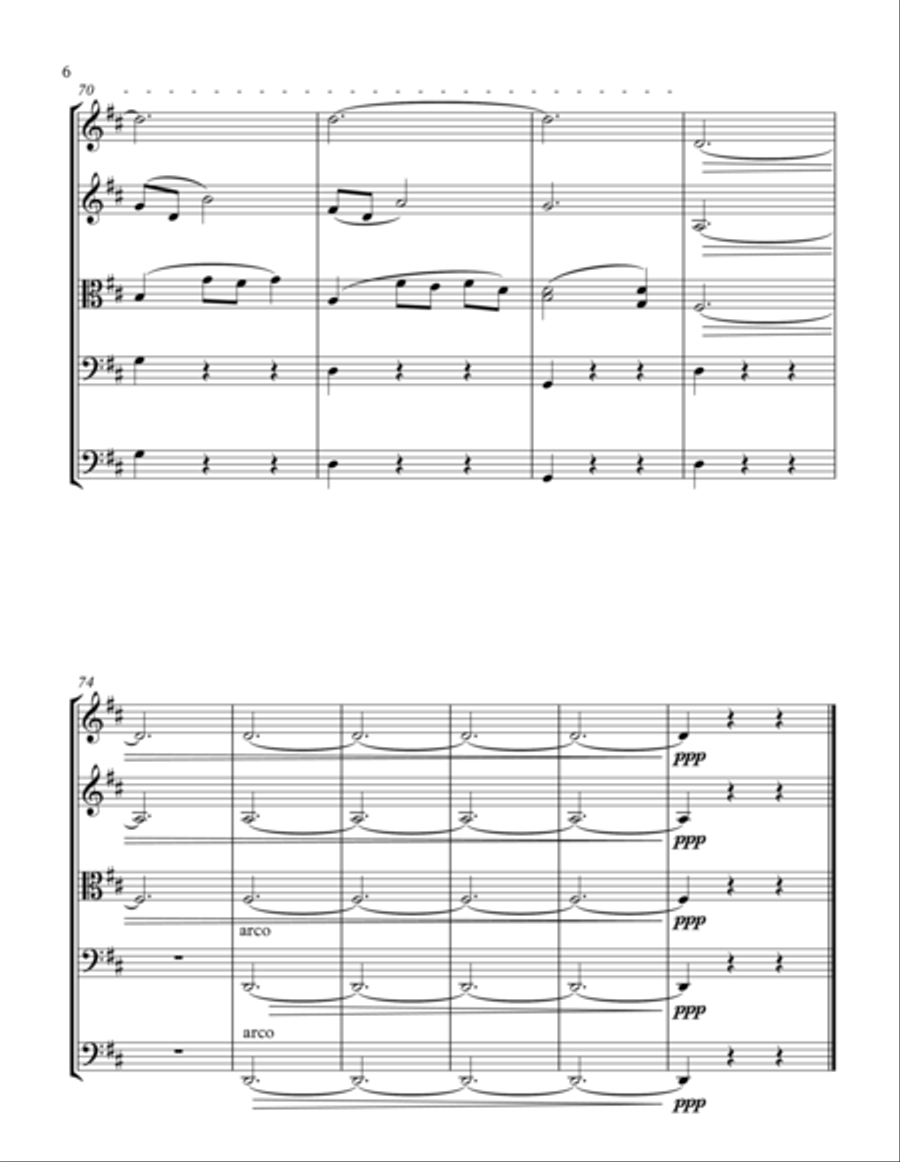 Be Thou My Vision (string orchestra) String Quartet scores gallery preview page 6