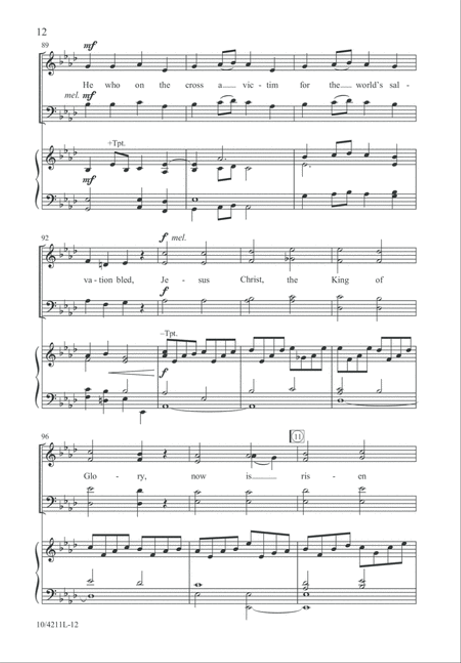 The Tomb Stands Open Wide 4-Part scores gallery preview page 13