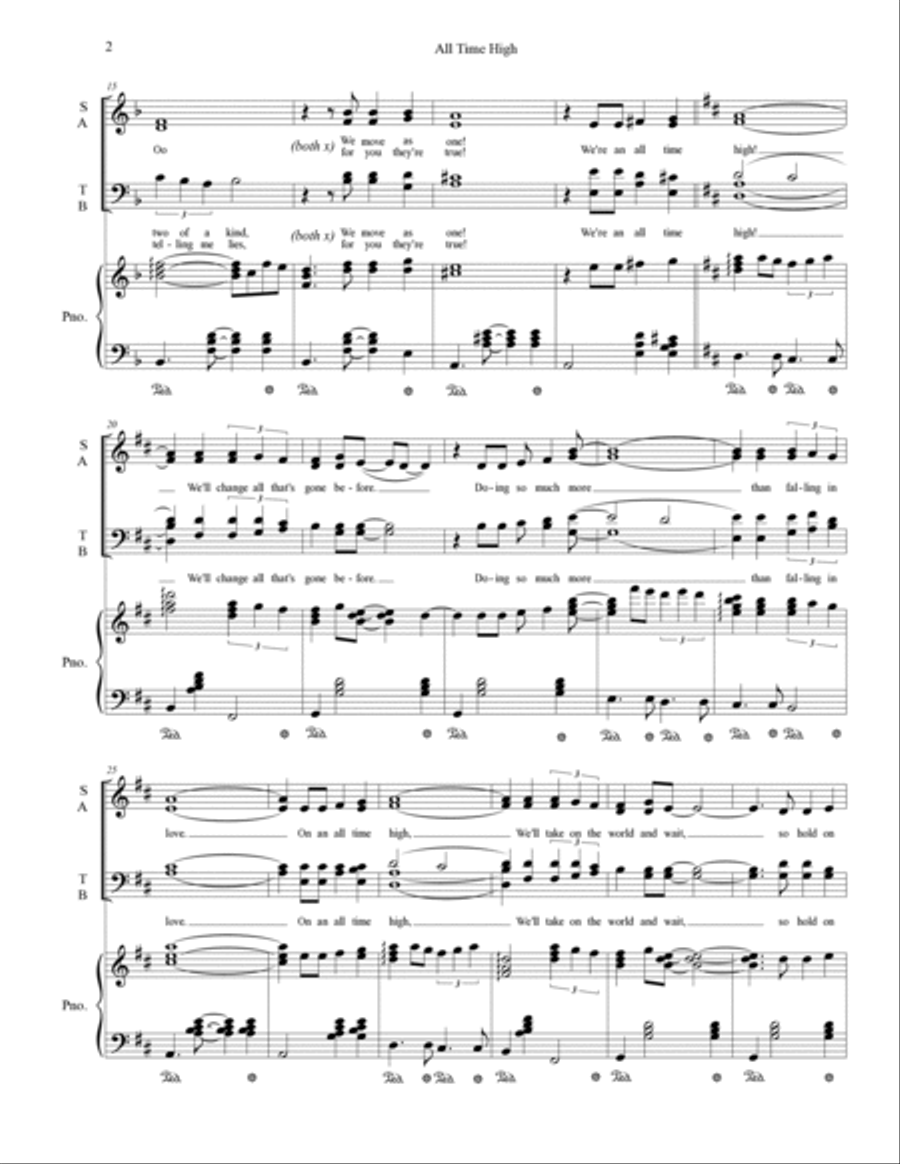 All Time High 4-Part scores gallery preview page 2