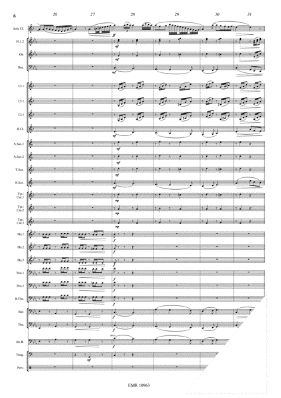 Japanese Folksongs Concert Band scores gallery preview page 7