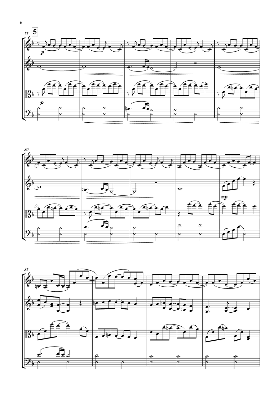 Supper's Ready String Quartet scores gallery preview page 6