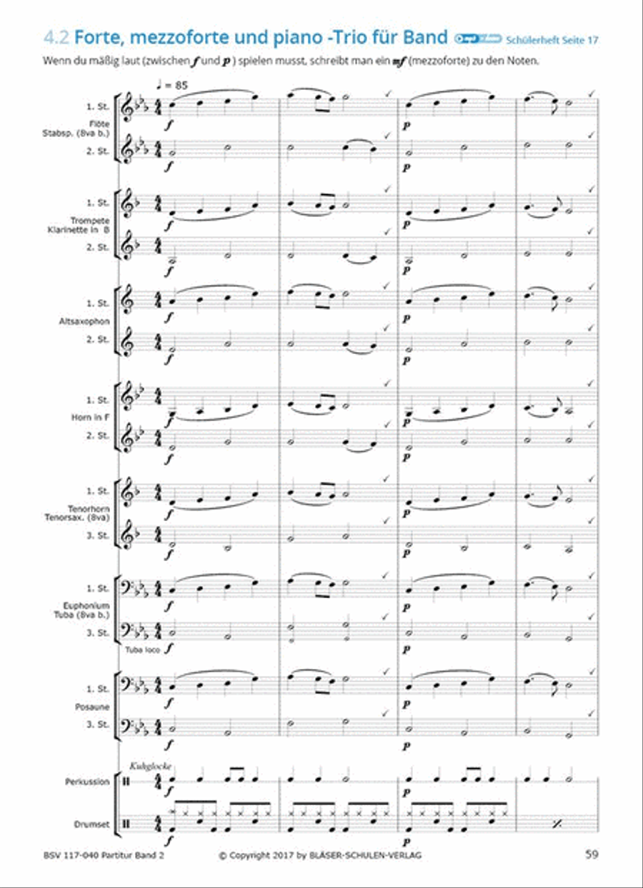 Gemeinsam Lernen und Spielen Band 2 Concert Band scores gallery preview page 6