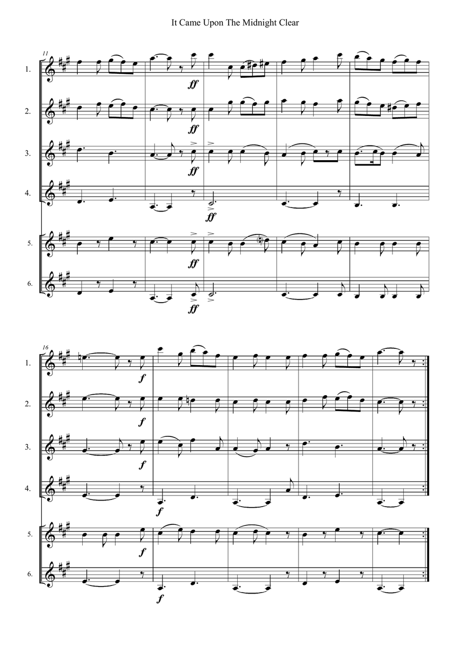 It Came Upon The Midnight Clear Guitar Solo scores gallery preview page 2