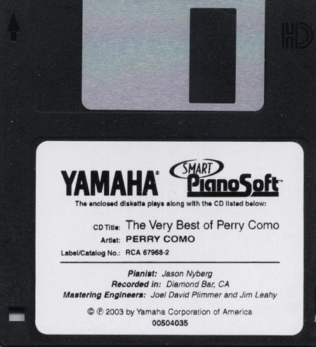The Very Best of Perry Como - Piano Software