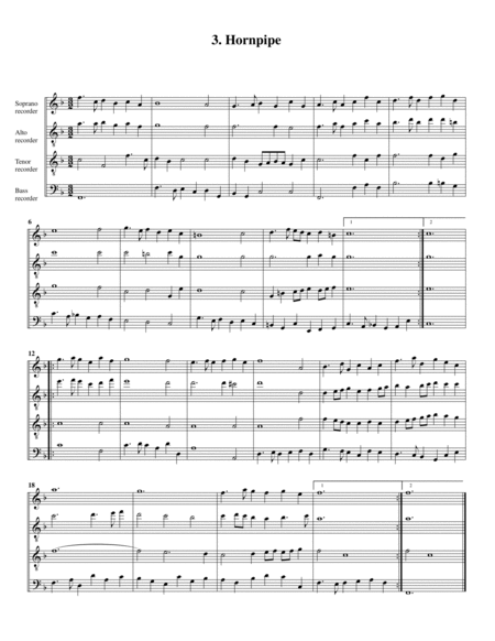 Amphitryon suite (arrangement for 4 recorders (SATB))