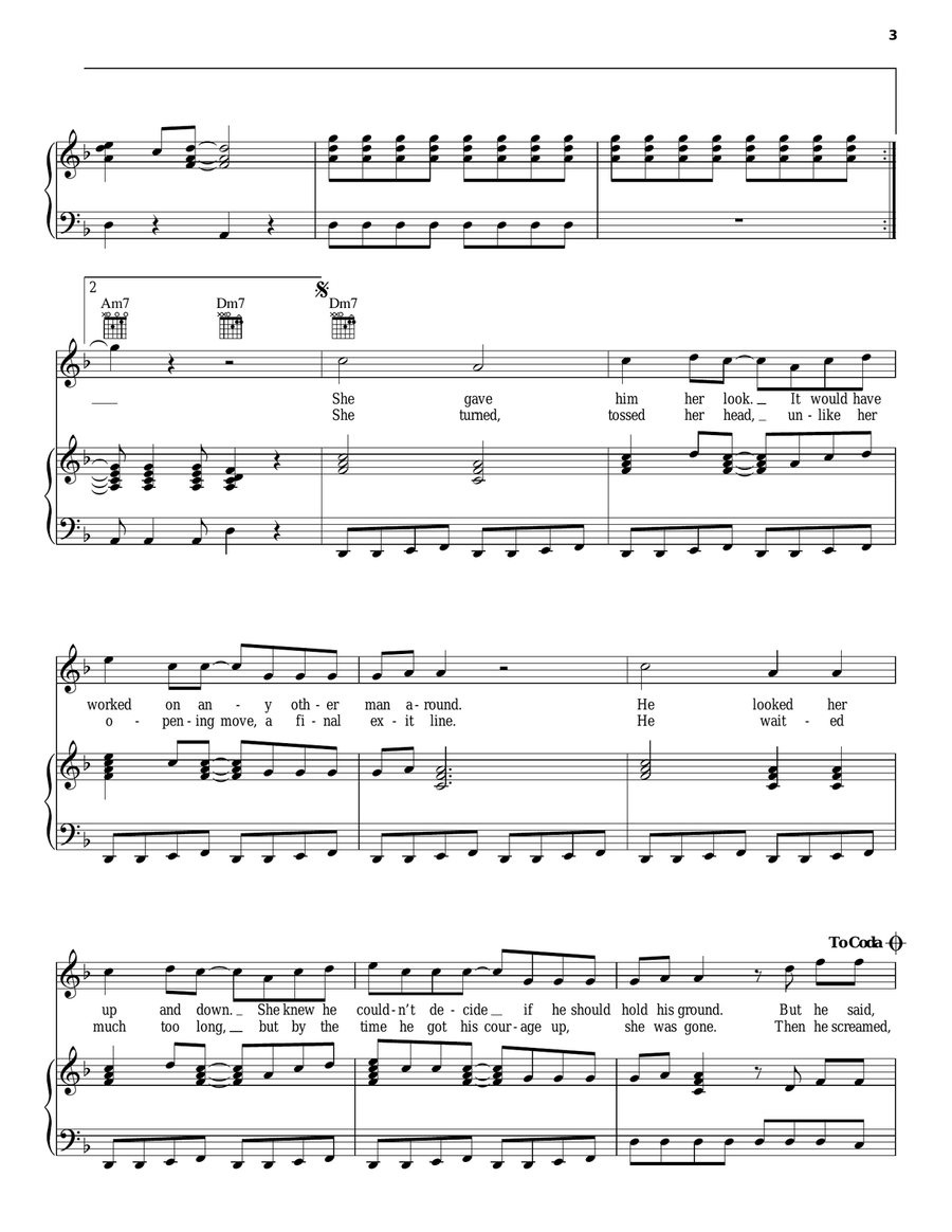 Family Man Piano, Vocal, Guitar scores gallery preview page 3