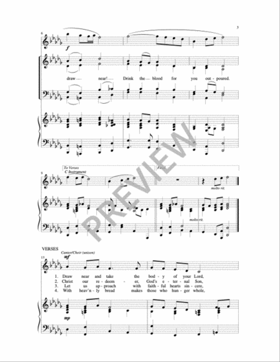 Draw Near! 4-Part scores gallery preview page 5