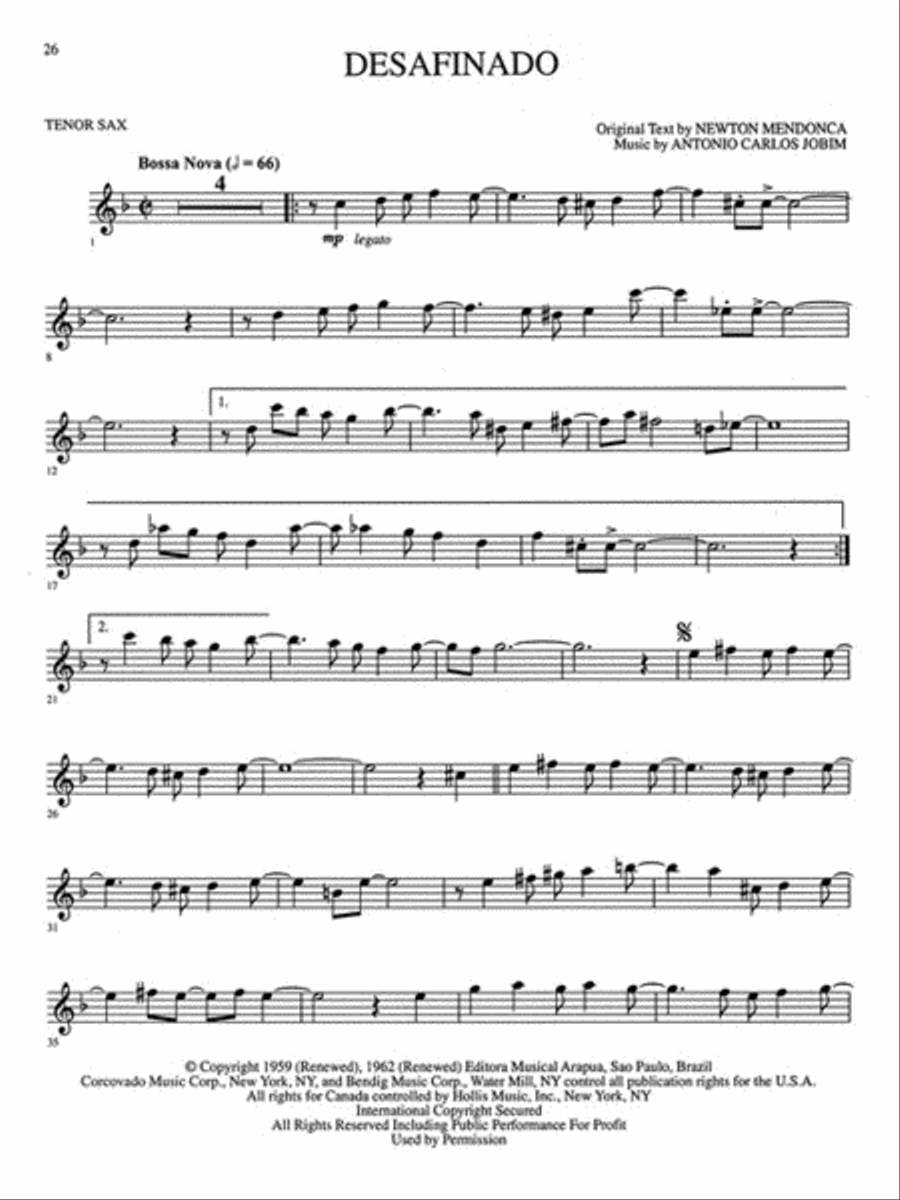 Jazz & Blues Tenor Saxophone scores gallery preview page 5