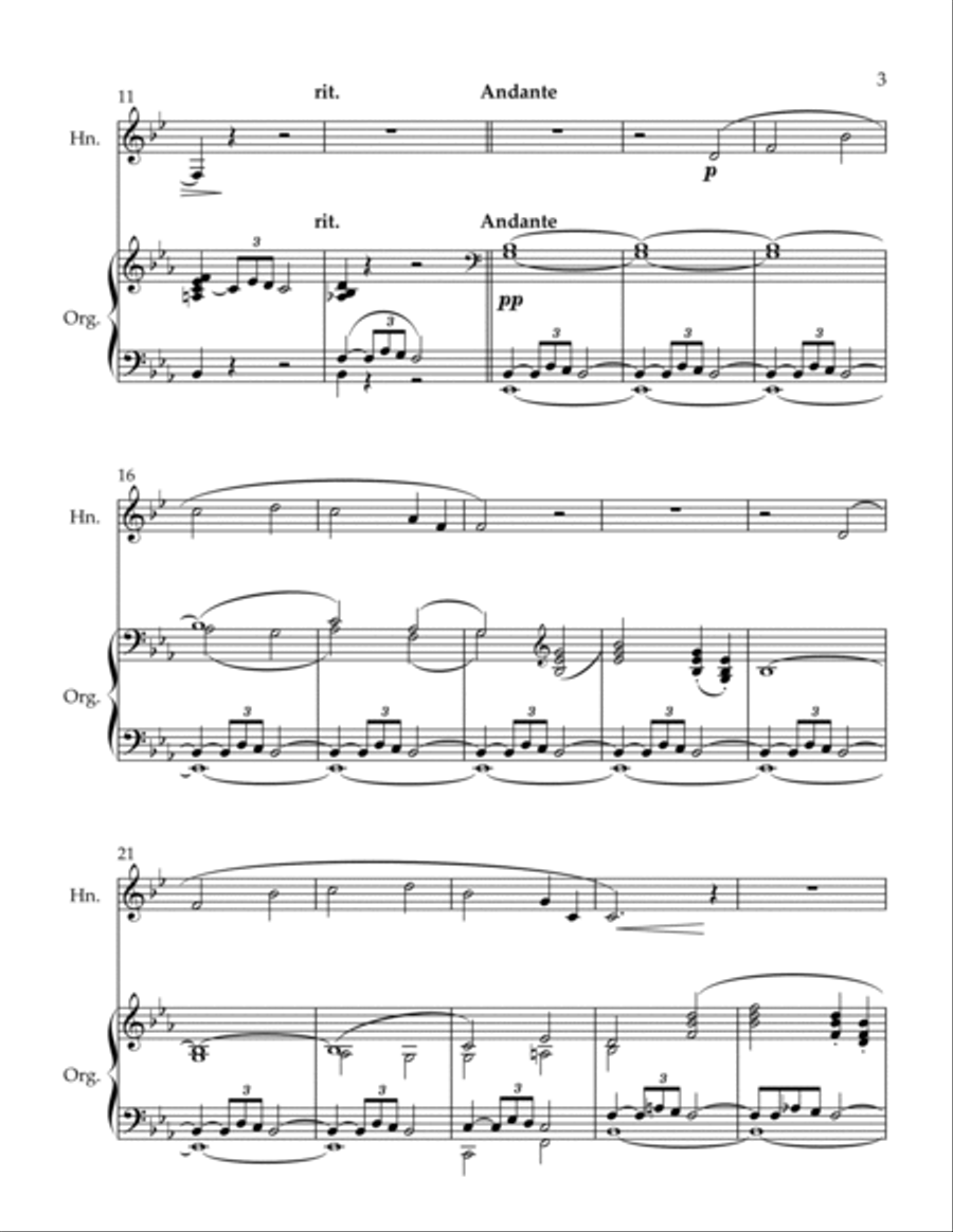 Adagio and Andante Adagio and Andante Brass Duet scores gallery preview page 3