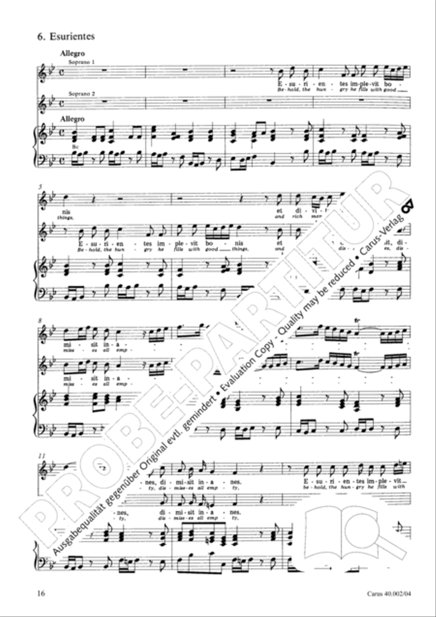 Magnificat Magnificat SA scores gallery preview page 17