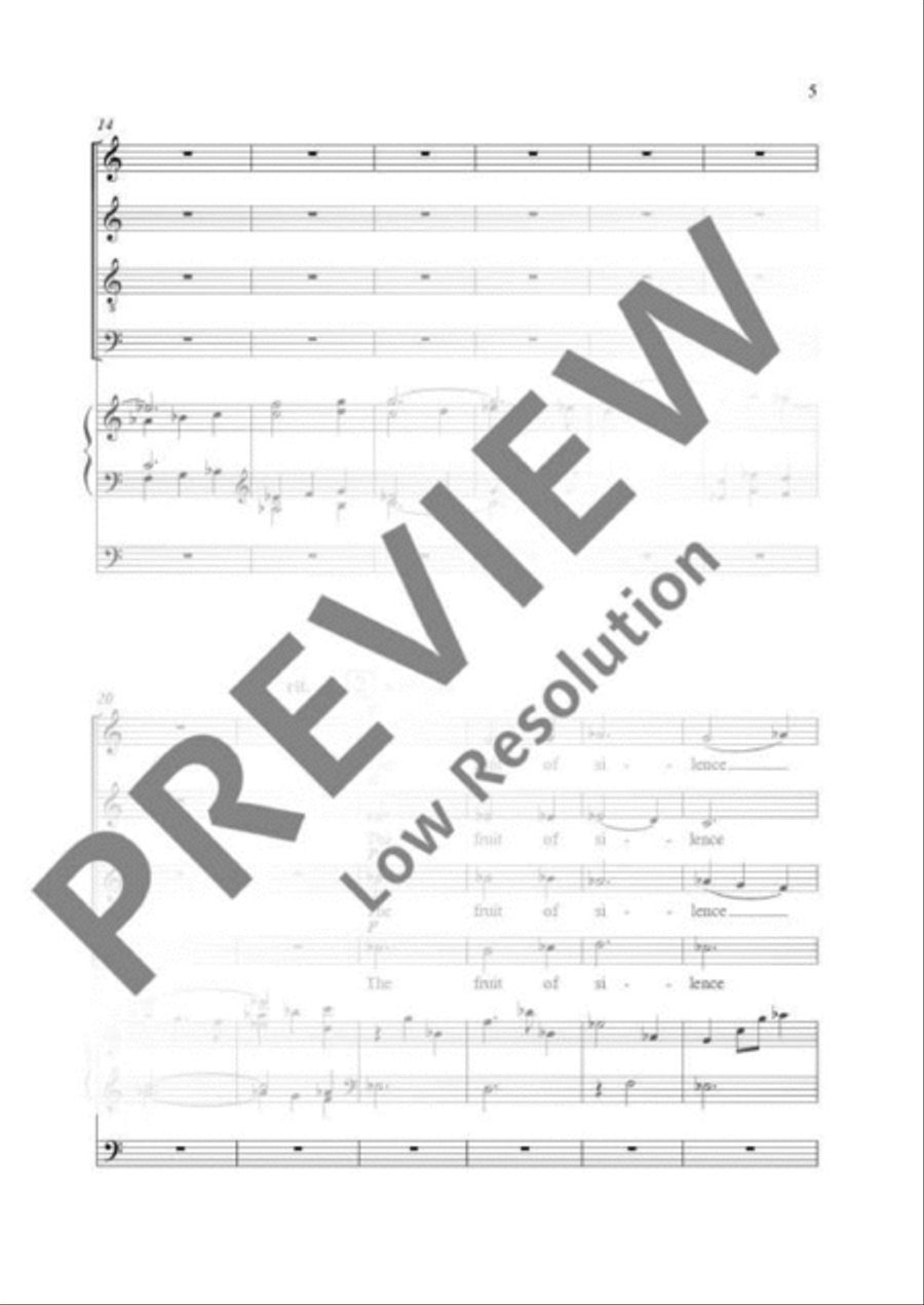The Fruit of Silence Mixed Choir scores gallery preview page 6
