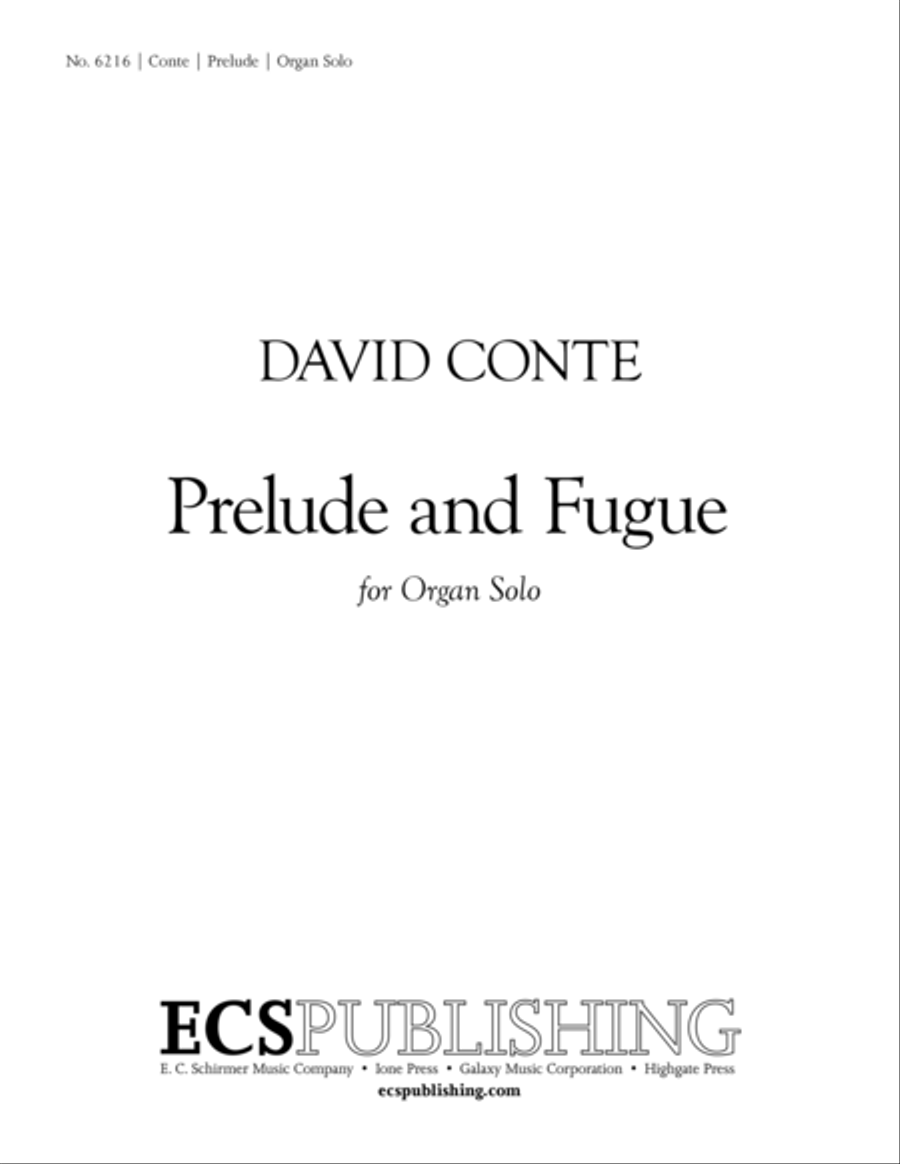 Prelude and Fugue: In Memoriam Nadia Boulanger Organ scores gallery preview page 1
