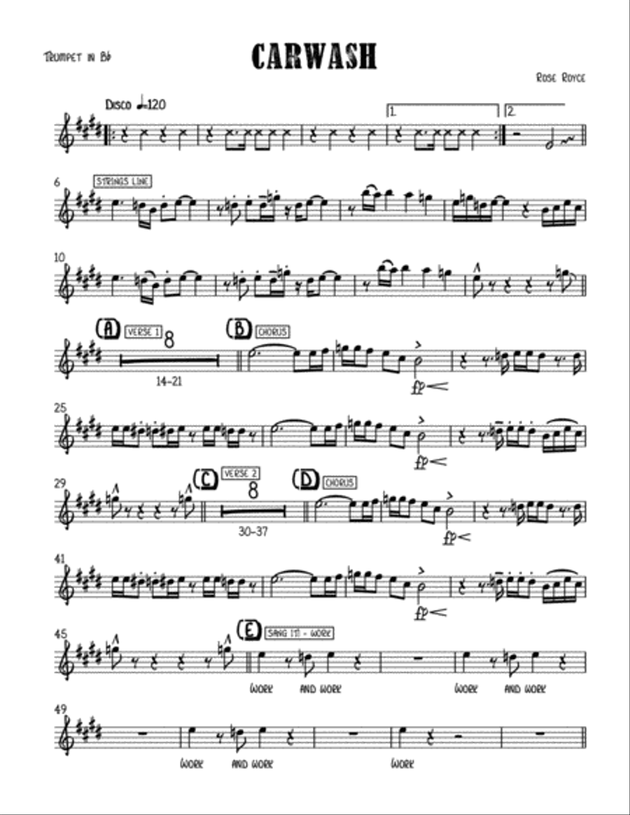 Car Wash Car Wash Small Ensemble scores gallery preview page 1