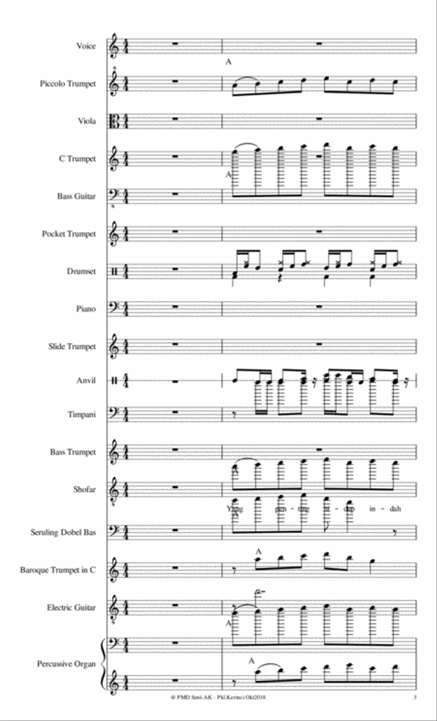 SAKURA (HIDUP INI AMAT INDAH) Large Ensemble scores gallery preview page 3