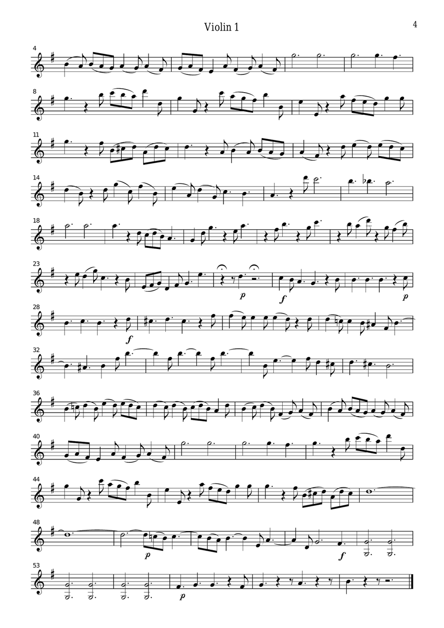 Corelli Christmas Concerto, for string quartet, CC101 String Quartet scores gallery preview page 4