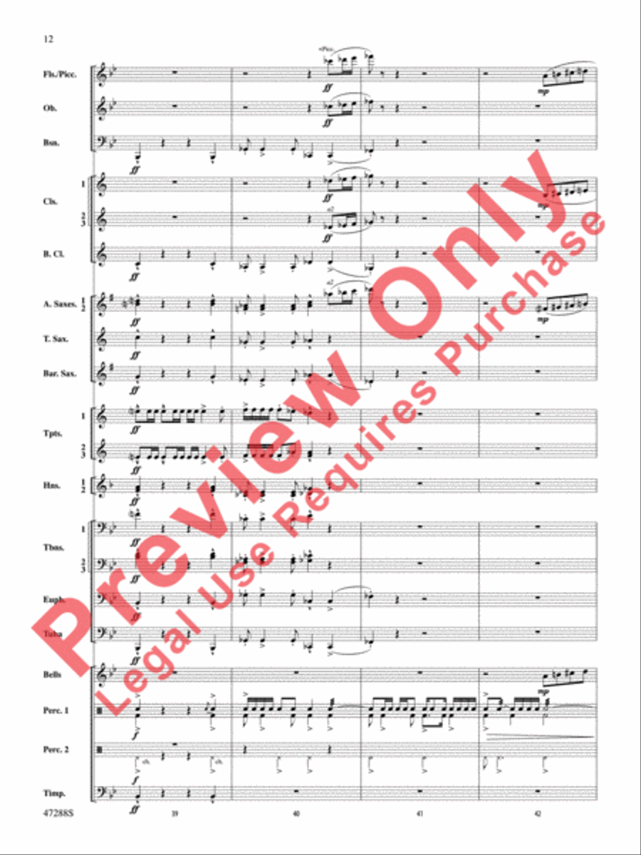Riverside Overture Concert Band scores gallery preview page 13