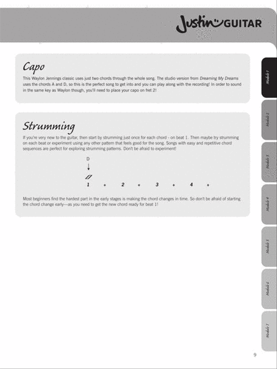 The JustinGuitar Easy Guitar Songbook Electric Guitar scores gallery preview page 11