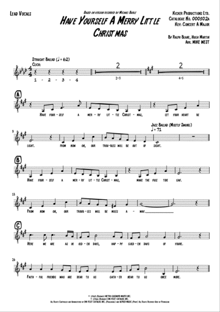 Have Yourself A Merry Little Christmas TB scores gallery preview page 2