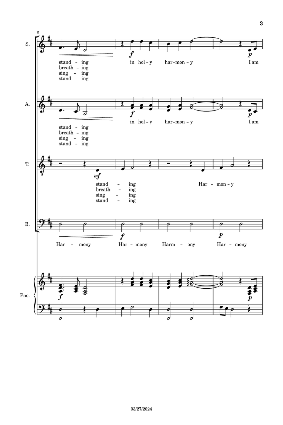 Holy Harmony 4-Part scores gallery preview page 3