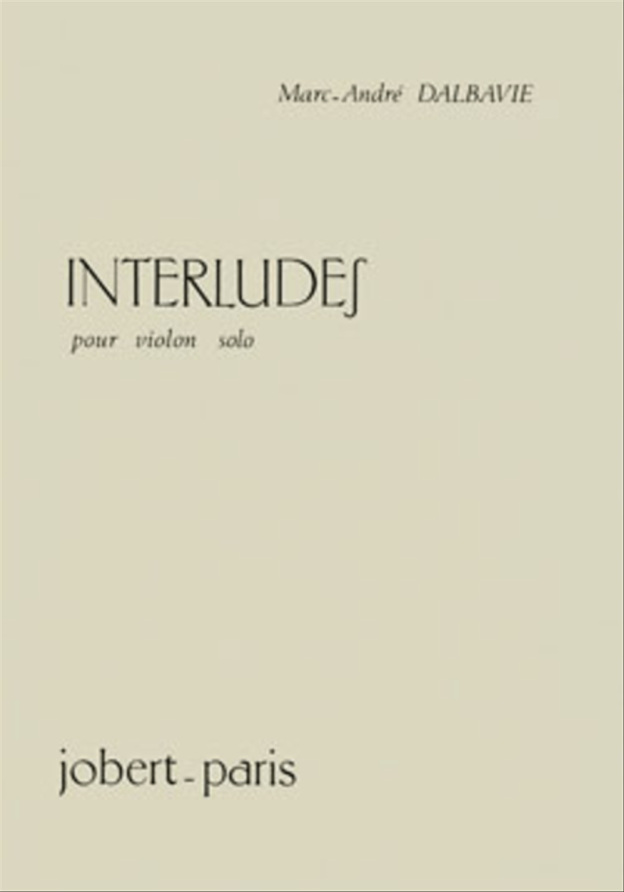 Interlude I Violin Solo scores gallery preview page 1