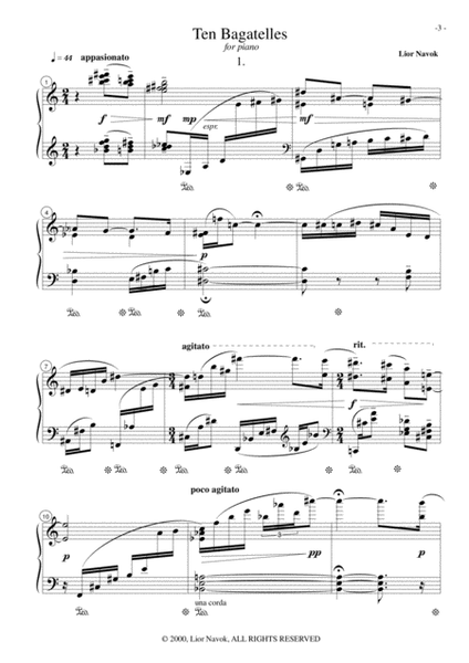 "Ten Bagatelles" - For Piano [Full Cycle] image number null